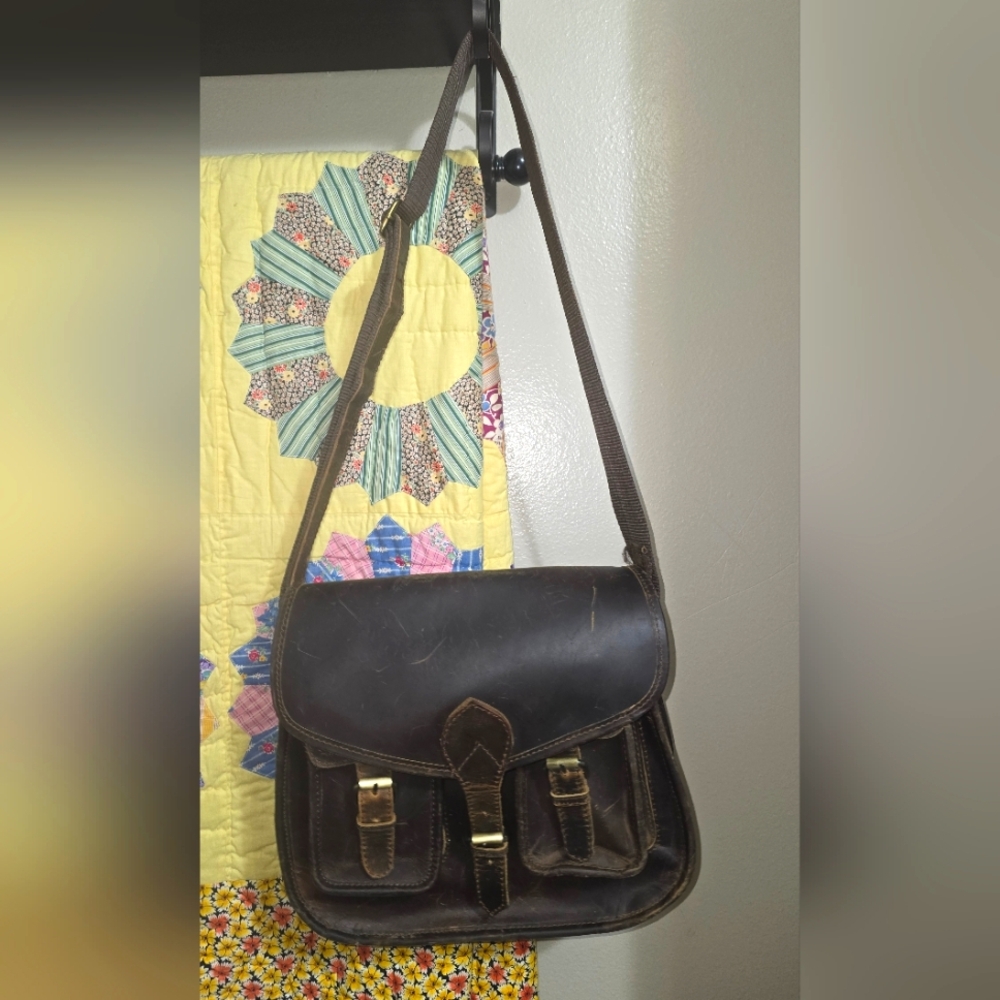 Classic Brown Leather Bag/Satchel
